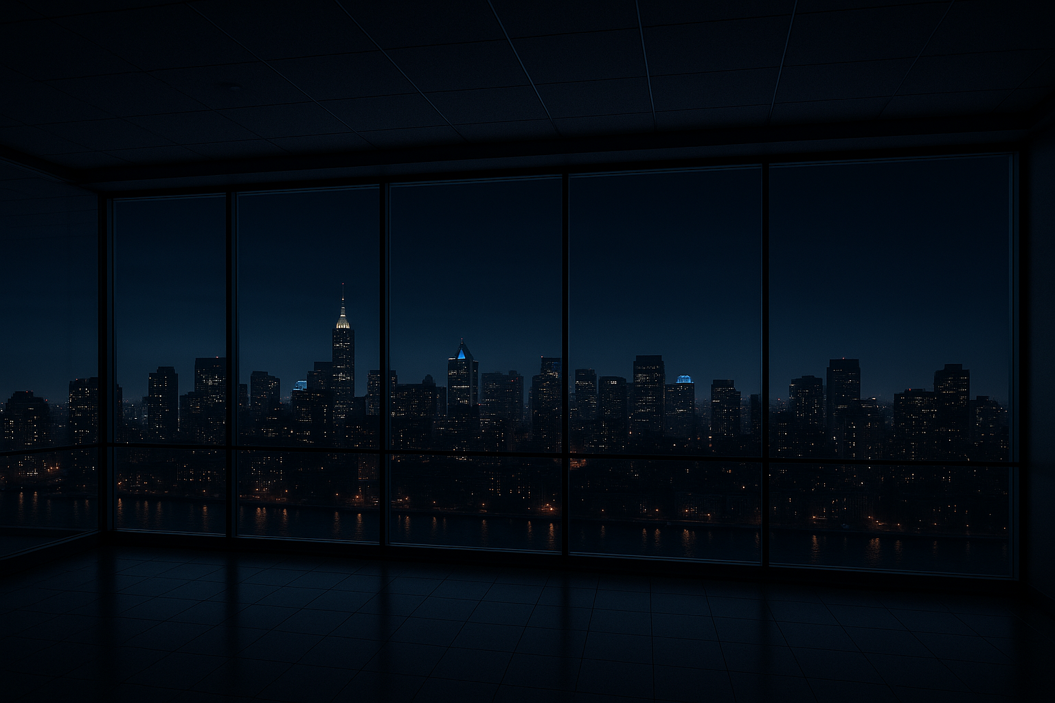 Panorama miasta nocą